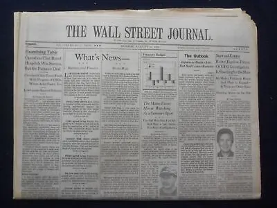 $35 • Buy 1999 Aug 23 The Wall Street Journal -robert Bigelow, Ufo Investigators - Wj 324