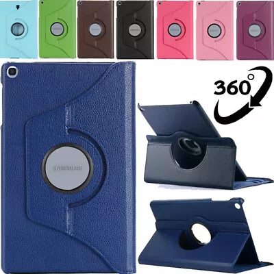 Rotating Leather Case Cover For Samsung Galaxy Tab A A7 A8 A9 S5e S6 S7 Plus S9 • $18.29