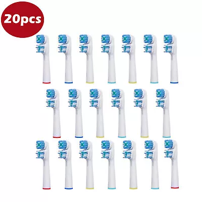 $28.99 • Buy 20pcs Electric Toothbrush Replacement Heads For Braun Oral B Dual Clean SB-417A