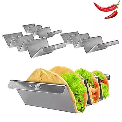 Food Grade Stainless Steel Taco Holders With Handles Taco Shells Holder Set Of 4 • $19.15