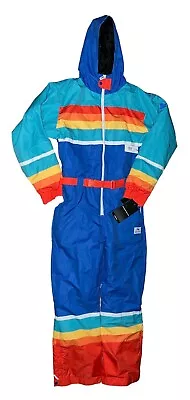 Tipsy Elves Colorful Ski Snow Suit Mens L Large Rise ‘n Ride Snow Suit NWT • $111.18