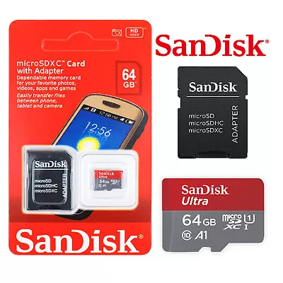 SanDisk 64GB Ultra Micro SD Card SDXC UHS-I 100M/s Mobile Phone TF Memory Card • $12.90