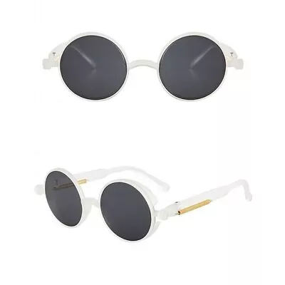 $3.99 • Buy White Retro Circle Sunglasses