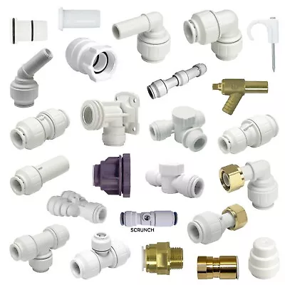 £2.25 • Buy 10MM/15MM/22MMJohn Guest SpeedFit Push Fit Elbow/Tee/Couping/StopEnd/Valves/pipe
