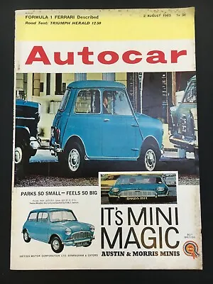 £4.99 • Buy Autocar Magazine 2 August 1963 Triumph Herald F1 Ferrari