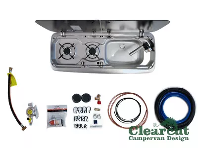 VW T5T4 Campervan Dometic/Smev 9222 R/H Hob And Sink12v Tap Pump 10l Water • £420