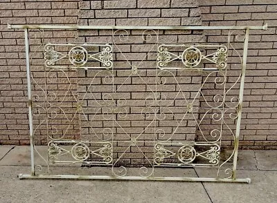 1960’s Mid Century Architectural Salvage Divider Panel Decorative Iron 95  X 62  • $600