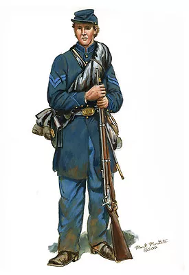 Mark Maritato Civil War Military Art Print Union Infantryman Signed • $49.95