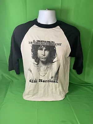 JIM MORRISON THE DOORS  Baseball Style Vintage Graphic Band T Shirt Size Small • $24.99