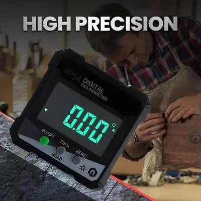 £13 • Buy Magnetic Digital Inclinometer Level Box Gauge 360° Angle Meter Finder Protractor