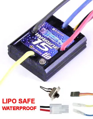 NEW Mtroniks TIO Marine 15A Li-PO Safe Speed Controller For Model Boats • £44.99