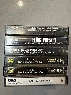 *Elvis Presley Cassette Tapes Lot Of 6 RCA • $25