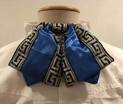 Mexican Charro Moño Doble Blue Azul Black Grecas Mariachi Quinceañera Mexico Bow • $26.38