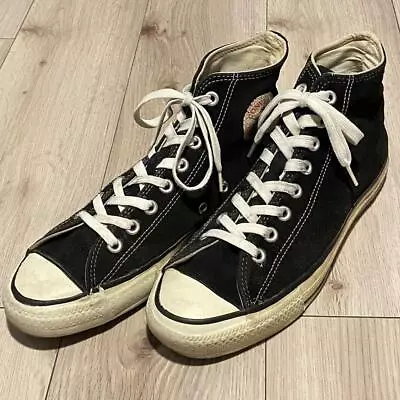 Vintage 80's Converse All Star Hi Black Suede Made In USA Without Box Men Us8.5 • $866.38