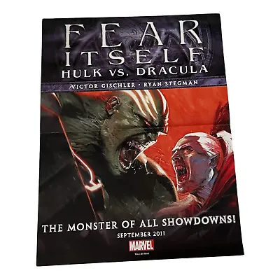 Marvel Comics 13  X 10  Folded Promotional Poster Fear Itself John Carter 2011 • $7.64