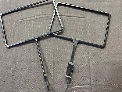 Vintage Chrome Metal Store Shelf Frame Sign Holder - Screws Clamps On • $10