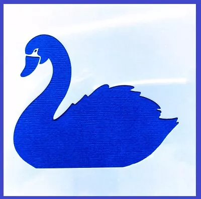 Flexible Stencil *SWAN* Pond Lake Bird Card Making Crafts Small Or Medium • $2.75