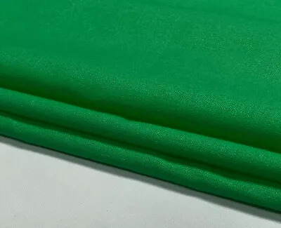 Cotton Fabric Plain Dress Clothing Lining Material Craft Bags 60  Wide 30 Colour • £3.96