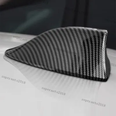 Carbon Look Car Shark Fin Aerial Antenna Roof AM/FM Radio Signal For BMW VW AUDI • £7.86