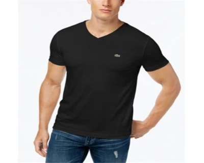 $28.70 • Buy Lacoste Men's V Neck Pima Cotton T-shirt Blue Size 7