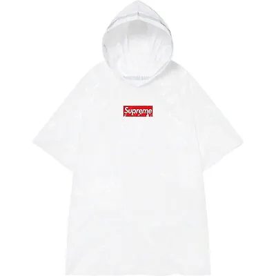 Supreme Box Logo Poncho White Ss20 Ballpark Waterproof Adult Brand New Sealed • £8