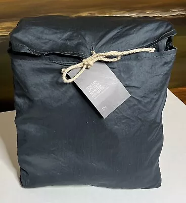 Restoration Hardware Italian Vintage-Washed 600 Sateen Duvet F/Q Twilight $479 • $339.99