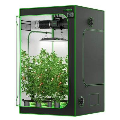 $99.99 • Buy VIVOSUN Hydroponics Grow Tent High Reflective Mylar Room Ventilation Grow Tent