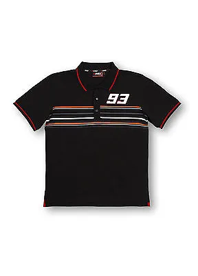 New Official Marc Marquez 93 Black Polo -  MMMPO 157004 OR 16 13004 • $50.52