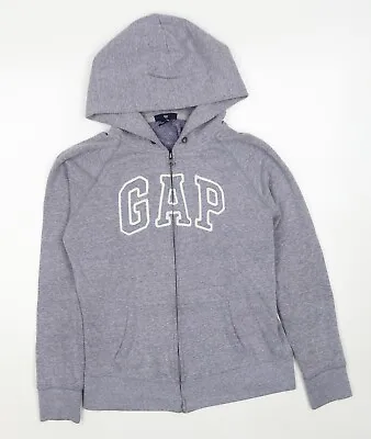 Gap Womens Grey Cotton Full Zip Hoodie Size S Zip • £8