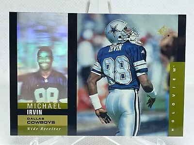 Michael Irvin 1995 Upper Deck SP Holoview #30 Insert • $3.99