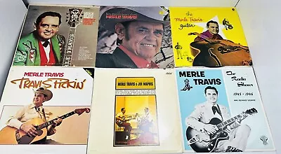 Lot Of (6) MERLE TRAVIS Vinyl LP Records Strictly Guitar  Travis Pickin+ Capitol • $24.99