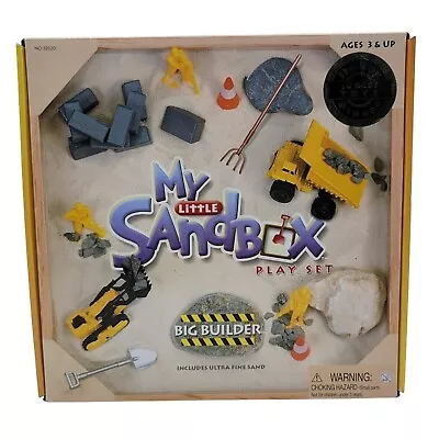 NEW My Little Sandbox Play Set Big Builder Construction Kids Age 3+ Sensory Box • $34.02