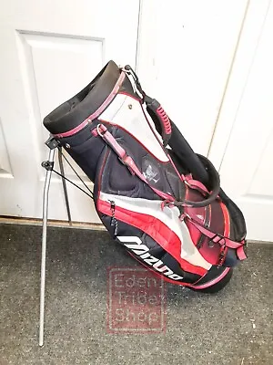 Mizuno Red And Black Golf Cart Carry Bag 6 Dividers • $83.98