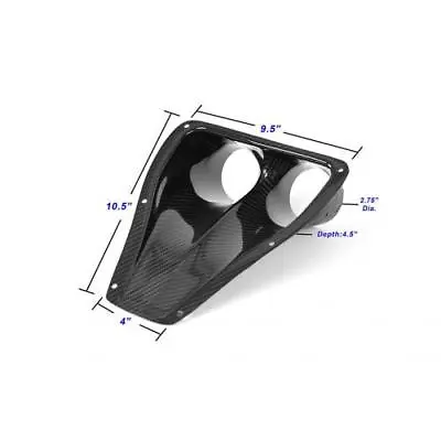 APR Performance NACA Duct Dual Type Brake Front Vent Universal Carbon Fiber CF • $233.75