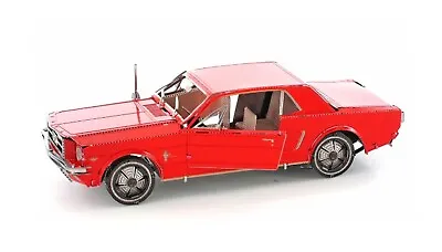 Metal Earth 1965 Ford Mustang Red Fascinations 3D Metal Model DIY Kit MMS056C • £18.95