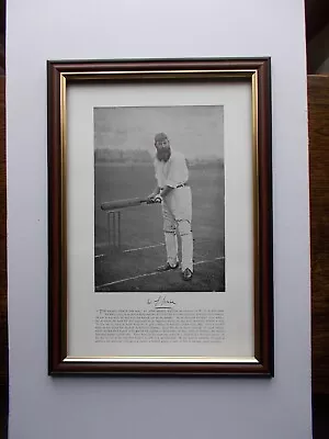 Cricket Print -  W G Grace Framed • £19.95