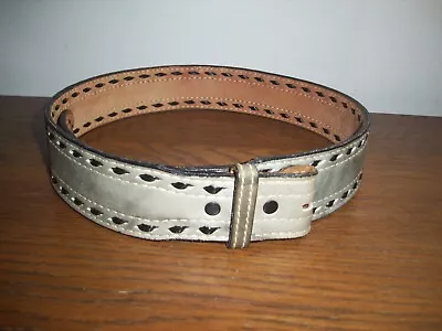 NOCONA -Men's WESTERN Belt- HAND TOOLED Leather MODEL #B568 Size 34 (37.5 X1.75) • $22.99