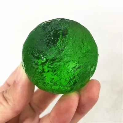 30g Green Moldavite Czech Meteorite Impact Sphere Ball Natural Rough Stone • $89.99