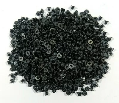 1000 X M3 X 3mm Black Flat Head 2.5  Laptop Hard Drive & SSD Mounting Screws UK • £24.99