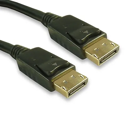 2m DisplayPort Cable 4K / 8K Laptop PC To TV Monitor Lead 2 Metre • £7.45