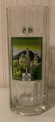 Sahm Dab Bier Neu- Schwanstein 0.5l German Glass Beer Mug • $14.95