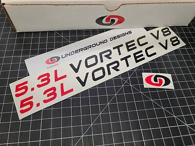 5.3L Vortec V8 Decals (2pk) Engine Hood Sticker Truck Accessories Fits Silverado • $13.95