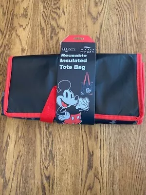 Disney Mickey Minnie Mouse Reusable Insulated Tote Bag Grocery Lunch  NWT • $8.59