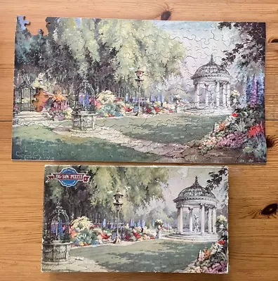 Vintage Wooden Chad Valley English Country Garden Jigsaw Puzzle  2 P Missing • £11