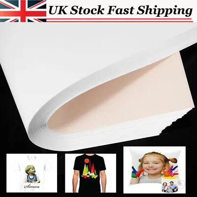 20/50PC A4 Heat Transfer Iron-On Paper For DIY Light & Dark Fabric Cloth T-shirt • £7.97