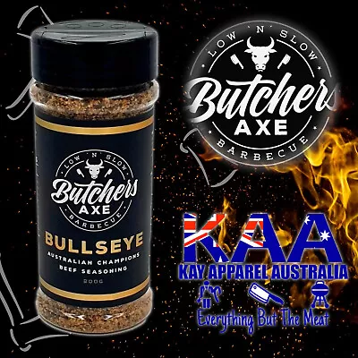 BBQ Rub Butchers Axe BBQ Rubs Bullseye Beef Rub 200 Grams Smoking American BBQ • $14.99
