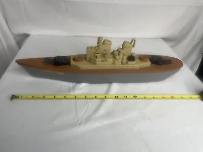 Strombecker 1980s U.S.S. New Jersey Battleship 5250 Model Ship Boat Vintage Toy • $29.99
