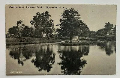 $9.99 • Buy 1920 NJ Postcard Ridgewood Wynetta Lake Paramus Road Scenic View Albertype