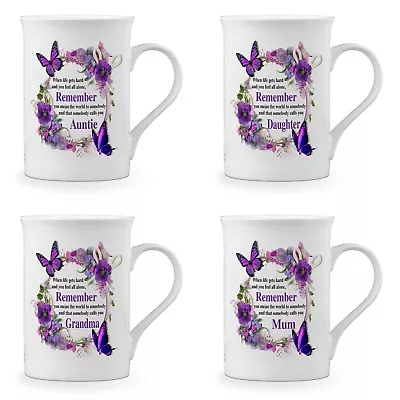 £9.99 • Buy That Somebody Calls You (Relation) Floral Novelty Gift Fine Bone China Mug