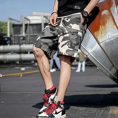 Men Fashion Casual Cargo Shorts Pants Multi Pockets Chino Summer Beach Trousers • $16.99